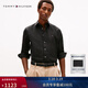 Tommy Hilfiger【純色免燙】26春夏新款男裝純棉商務(wù)休閑透氣輕量長(cháng)袖襯衫 黑色BDS M （推薦：135-150斤）