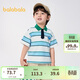 巴拉巴拉兒童短袖t恤條紋POLO衫男童裝2025夏裝【商場(chǎng)同款】201225117106