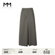 麥檬MM麥檬商場(chǎng)同款23年秋冬新款簡(jiǎn)約a字長(cháng)款半身西裝裙女5EA140881 深軍綠 M