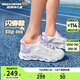 Skechers斯凱奇閃穿鞋女童春秋懶人一腳蹬休閑鞋時(shí)尚輕便運動(dòng)鞋319055L