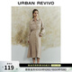 UR春季新款女裝休閑簡(jiǎn)約襯衫式口袋長(cháng)款H型連衣裙UWH740011 深卡其 S