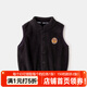 嘟嘟家嬰兒馬甲秋冬寶寶冬裝新款女童坎肩新生兒背心男童馬夾冬季 黑色 100 cm