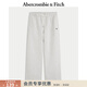 Abercrombie & Fitch【經(jīng)典直筒】經(jīng)典小麋鹿圖案美式抓絨衛褲25秋冬女裝147-5165 灰色 L (165/86A) 偏大偏長(cháng)，建議小一碼