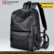 羅梅達爾（Rommedal）商務(wù)雙肩包男大容量男士背包16寸頭層牛皮男士雙肩包電腦包旅行包 黑色【當日/次日達】高43*寬30*厚15cm