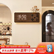 好久不見(jiàn)平安喜樂(lè )客廳墻面裝飾畫(huà)原木中古風(fēng)創(chuàng  )意電子鐘表掛墻好寓意壁燈畫(huà) 時(shí)韻佳事-A款【不含綠植】 18*45cm 無(wú)燈款