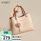 viney牛皮包包女包大容量手提單肩高端斜挎包生日禮物高級感送女友老婆
