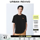 UR秋季新款男裝休閑趣味刺繡寬松短袖T恤UUY450004 黑色 S