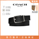 蔻馳（COACH）輕奢皮帶 男士寬版腰帶雙面兩用可拆卸可裁剪 3.8cm寬 CQ023 黑色 AQ0