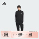 adidas經(jīng)典休閑三條紋長(cháng)袖套裝男女秋季阿迪達斯官方輕運動(dòng) 黑色（推薦選大一碼）   L