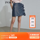 PORTS寶姿 商場(chǎng)同款新品女裝造型波點(diǎn)半身短裙SL8S004KFP023 丈青混色 S 4