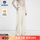 Navigare意大利小帆船女士休閑褲2025秋冬季舒適保暖直筒褲簡(jiǎn)約百搭褲子 糖漿色 XL