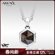 AWNL【高卿塵同款】維京勇者之盾項鏈男吊墜百搭飾品送男友生日禮物 【品牌禮盒】古銅輝石項鏈 鈦鋼鏈55CM