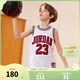NIKE JORDAN 耐克AJ童裝男童23號籃球服背心2026夏季網(wǎng)眼透氣兒童衣服 純白色 160 /80 【建議身高158-170cm】