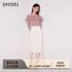SNIDEL【精英衣櫥】高腰刺繡鏤空鉤花魚(yú)尾裙SWFS241195 象牙白 M （1）