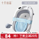 十月結晶嬰兒洗澡盆家用可坐大號新生兒童用品沐浴桶折疊寶寶浴盆 【單盆+浴網(wǎng)+洗頭杯】