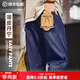 馬登工裝美式丹寧藍薄款牛仔褲寬松闊腿直筒松弛感休閑長(cháng)褲子男春 牛仔藍 【薄皮丹寧Easypants/男士牛仔褲2026新款】 32