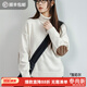 馬登雪尼爾軟糯白色毛衣女春高級感寬松加厚保暖上衣女士套頭針織衫 米白色 【毛衣女款2025新款冬/高領(lǐng)打底衫/可外穿】 L (130-150斤)