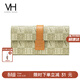 VANESSA HOGAN VH女包個(gè)性錢(qián)包老花卡包長(cháng)款皮夾日常多功能實(shí)用包女士生日禮物 綠色-禮盒裝