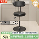 宅仕達 吧臺椅家用靠背升降酒吧高腳椅子收銀前臺轉椅吧臺凳子JBY-19 【三級氣桿+加大承重底座】矮款