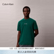 Calvin Klein運動(dòng)夏季男士休閑簡(jiǎn)約ck撞色字母圓領(lǐng)跑步網(wǎng)球健身短袖上衣T恤