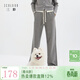 三彩2025冬季新款加絨保暖休閑長(cháng)褲高腰松緊直筒褲寬松簡(jiǎn)約M 巖灰 L 165/72A 165/72A