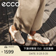 愛(ài)步（ECCO）小白鞋女 26年春季新款復古潮流薄底休閑板鞋 柔酷235803 米色39