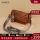 viney新款牛皮包包女包輕奢斜挎包枕頭包生日禮物送女友老婆 【棕色】實(shí)用高檔通勤腋下包 時(shí)尚品牌百搭休閑小眾單肩包