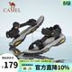 駱駝（CAMEL）涼鞋男士夏季戶(hù)外沙灘男拖鞋中老年爸爸防滑軟底涼鞋 A822162412 黑色 男 38