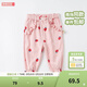 戴維貝拉（DAVE＆BELLA）兒童防蚊褲女童休閑褲洋氣童褲嬰兒褲子夏季薄款寶寶長(cháng)褲燈籠褲 草莓印花 110 cm（建議身高100-110cm）