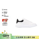 亞歷山大麥昆（Alexander McQueen）禮物AMQ男士系帶小白鞋闊型休閑運動(dòng)鞋 白色/黑色 42.5