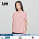 Lee25新品標準版圓領(lǐng)字母印花Logo日常男士短袖T恤日常休閑潮流