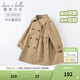 戴維貝拉（DAVE＆BELLA）新款大童女裝中大童風(fēng)衣外套兒童大衣女童春季小女孩春天 卡其色【常規款】 150 cm（建議身高140-150cm）