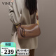 viney牛皮包包女包休閑斜挎枕頭包品牌單肩包生日禮物高級感送女友老婆