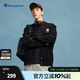 Champion冠軍衛衣24春季新款棒球領(lǐng)衛衣男美式休閑刺繡開(kāi)衫外套女 黑色 L