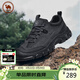 駱駝牌 運動(dòng)鞋男休閑戶(hù)外徒步登山鞋抓地厚底減震 P14A379617 黑色 43
