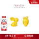 周大福SOINLOVE 「萌寵系列」系列黃金兔子胡蘿卜耳釘女配耳堵 VR946