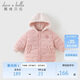 戴維貝拉（DAVE＆BELLA）兒童拼接棉服秋冬女童男童防潑水連帽衫外套A類(lèi)