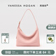 VANESSA HOGAN VH女包欣冉hobo包輕奢頭層牛皮荔枝紋皮單肩包包生日禮物送女友 中號-粉色 (荔枝紋皮 贈禮盒)
