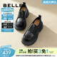 百麗（Belle）百搭牛津鞋女通商場(chǎng)同款通勤厚底小皮鞋B1Q1DCM4預售 黑色 36 (230mm)