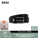 雨果博斯【禮物】BOSS 【禮盒裝】男士皮革腰帶 001-黑色-默認無(wú)禮盒 EU:100