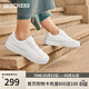 斯凱奇（Skechers）女鞋春季舒適板鞋軟底外穿休閑鞋百搭時(shí)尚小白鞋通勤鞋185000