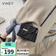 viney包包女包牛皮斜挎包小眾百搭單肩小方包生日禮物高級感送女友老婆