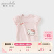 戴維貝拉三麗鷗庫洛米聯(lián)名女童短袖T恤夏裝兒童衣服上衣
