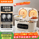 蘇泊爾（SUPOR）2.5+2.5L大容量 智能多功能 0涂層電飯煲電飯鍋煮飯鍋 雙膽分區控制 彩屏面板 24H預約 SF25TC1062