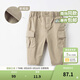 戴維貝拉（DAVE＆BELLA）男童工裝褲加絨兒童褲子男寶寶休閑褲洋氣小童長(cháng)褲秋冬幼兒童褲 卡其色【常規款】DBS16289 110 cm（建議身高100-110cm）