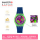 斯沃琪（Swatch）瑞士手表 NEON系列 開(kāi)學(xué)禮物 潮流潮流石英腕表 霓虹星圖