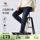 駱駝（CAMEL）三防直筒牛仔褲男士款寬松彈力戶(hù)外休閑百搭長(cháng)褲子春秋M13CAJB094