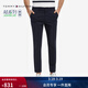 Tommy Hilfiger秋冬男裝都市經(jīng)典商務(wù)通勤彈力斜紋修身顯瘦西褲長(cháng)褲休閑褲 藏青色410 -修身版-拍大一碼 36 (2.9尺)