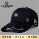 UKKNZZ帽子男士春夏款大頭圍棒球帽潮牌國風(fēng)鴨舌帽加大硬頂有型遮陽(yáng)帽男 1黑色金字 均碼 普通碼（55-61cm）