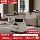 班尼美（bannimei）巖板茶幾客廳家用2025新款可移動(dòng)升降餐桌兩用現代簡(jiǎn)約極簡(jiǎn)小戶(hù)型 可伸降升降茶幾+電磁爐 不帶餐椅